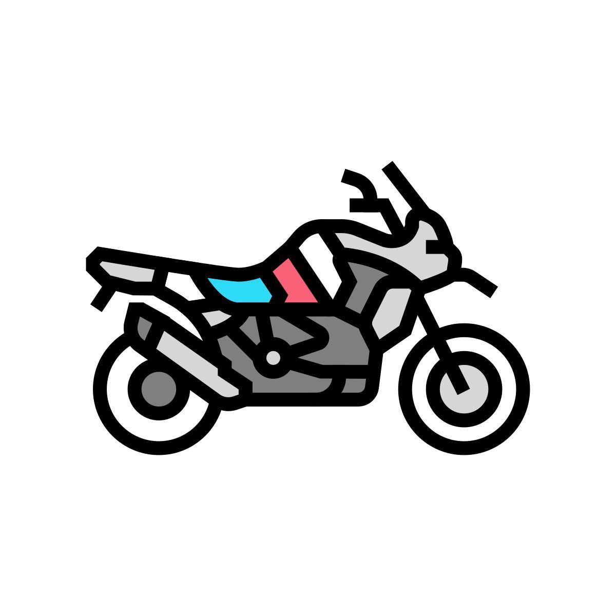 adventure motorcycle icon