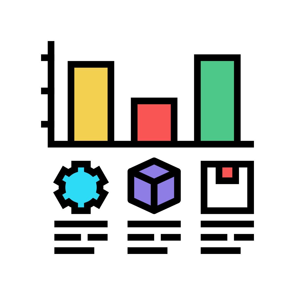 analyse du marketing internet icon