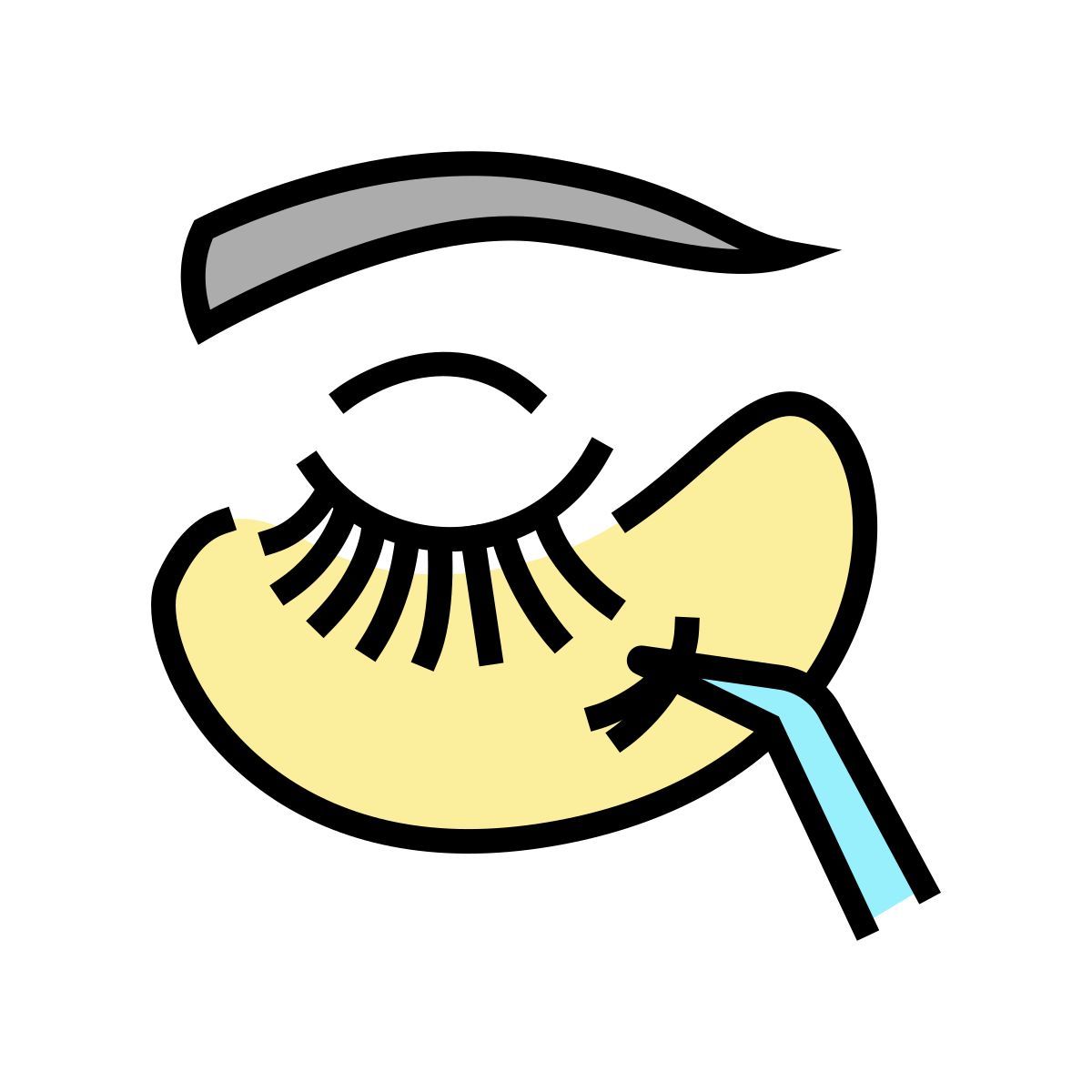 wimpern anbringen icon