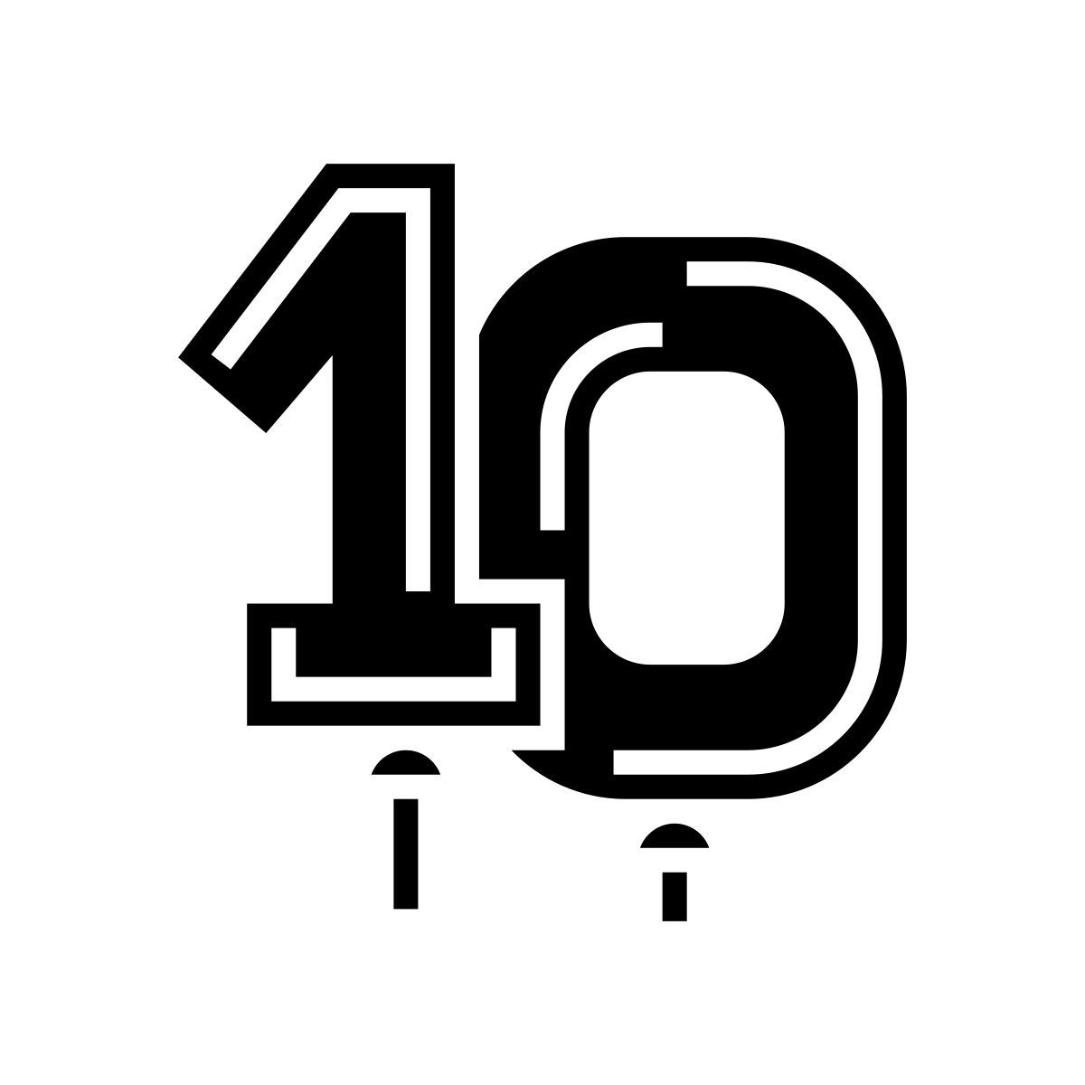 balloon numbers icon