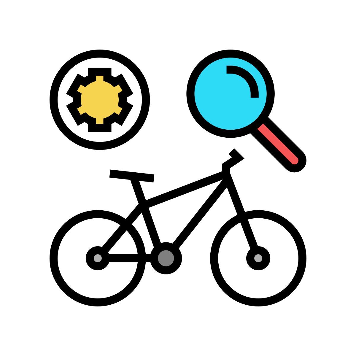 mantenimiento de bicicletas icon