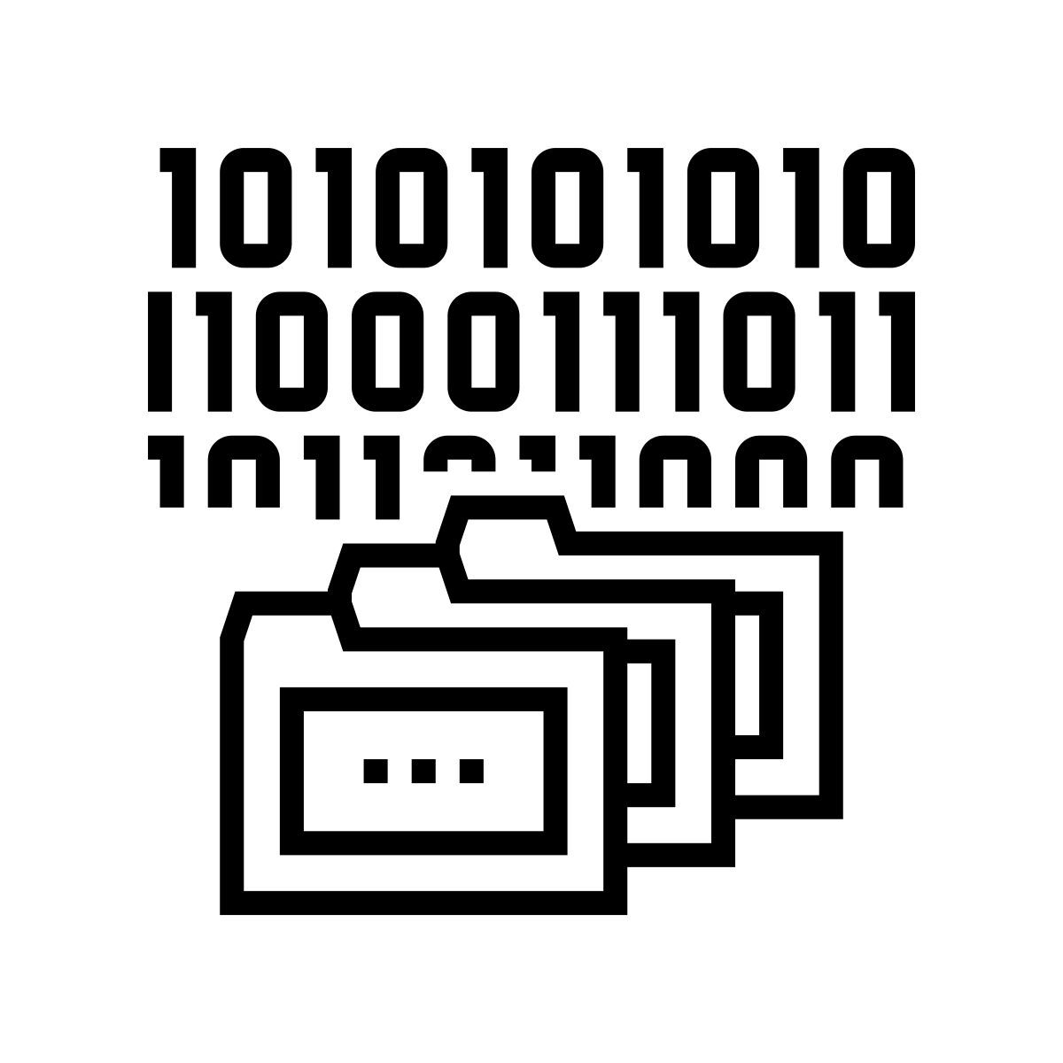 binary code icon