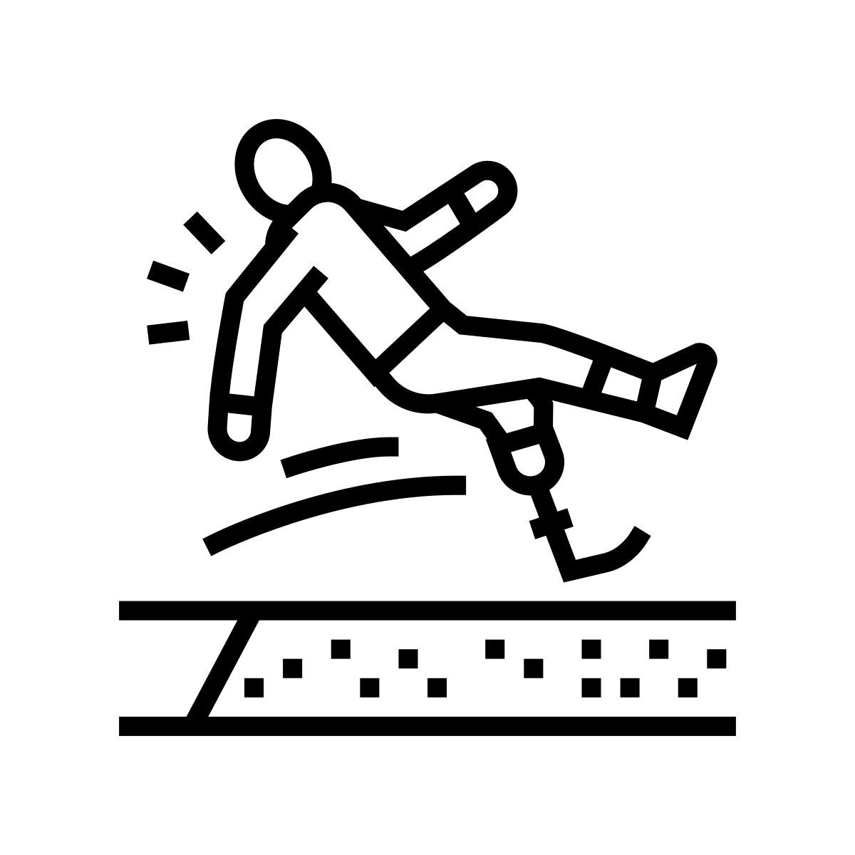 broad jump icon