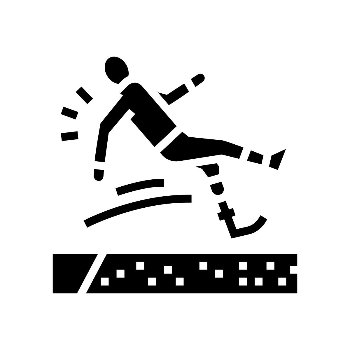 broad jump icon