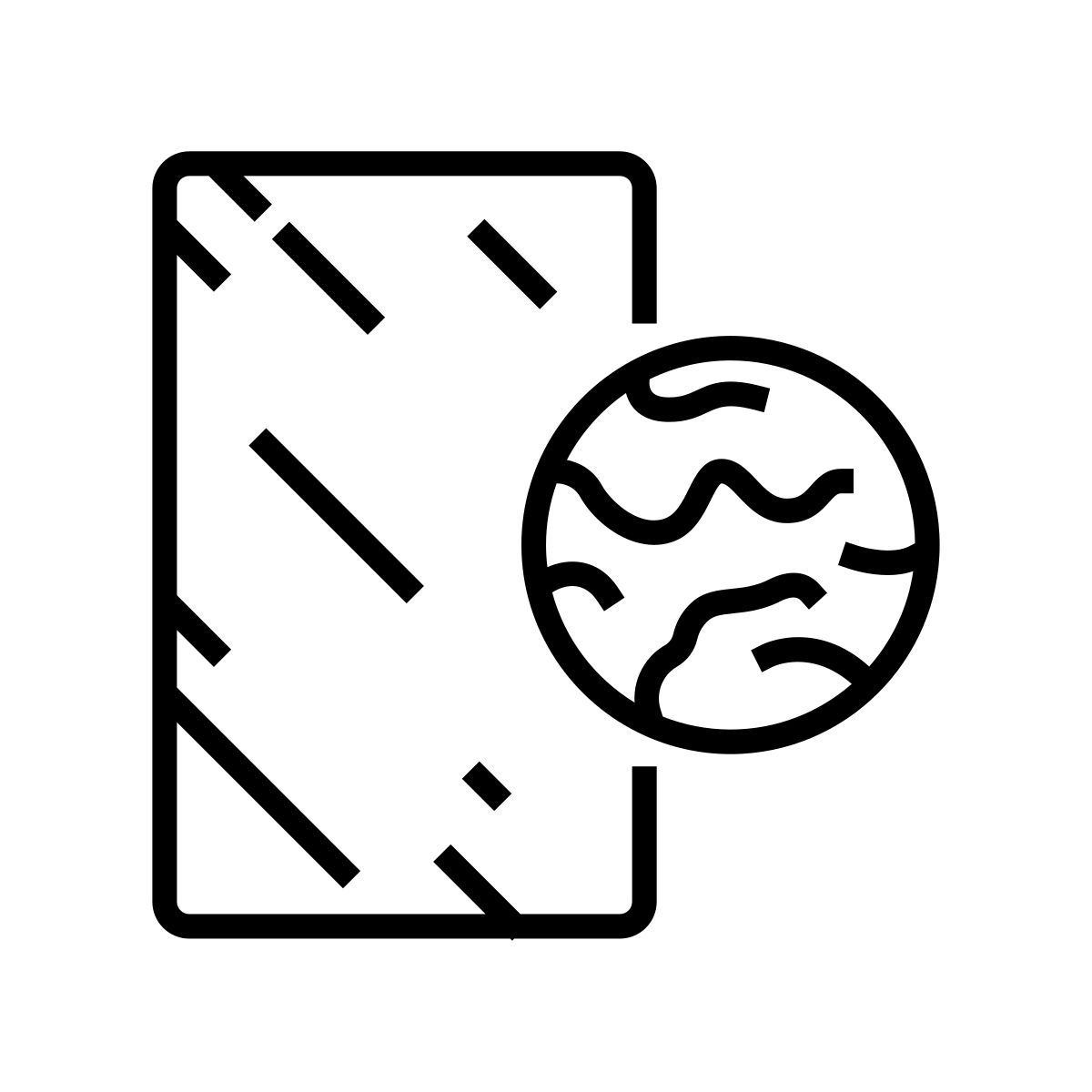 bronze mirror icon