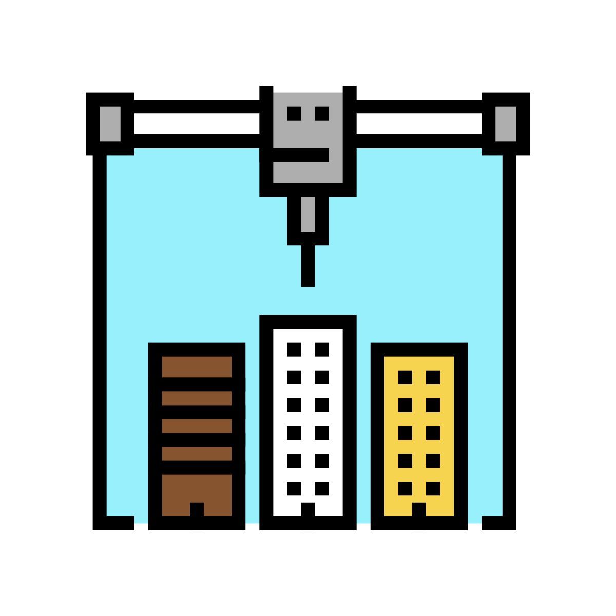 icon layout do edifício
