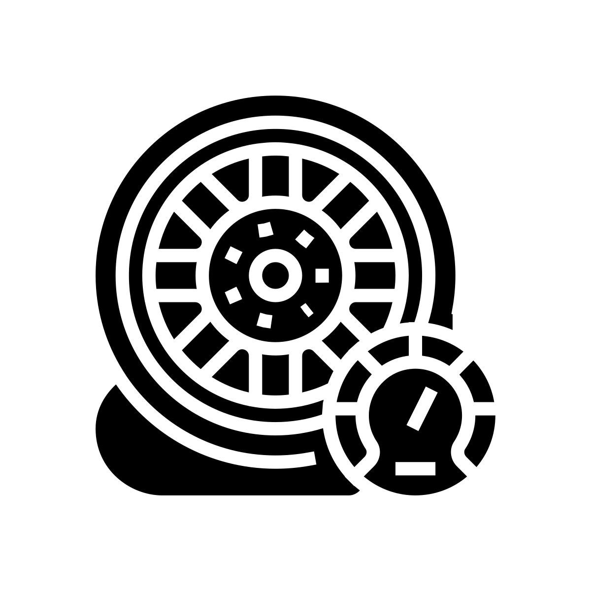 inflado de ruedas de coche icon