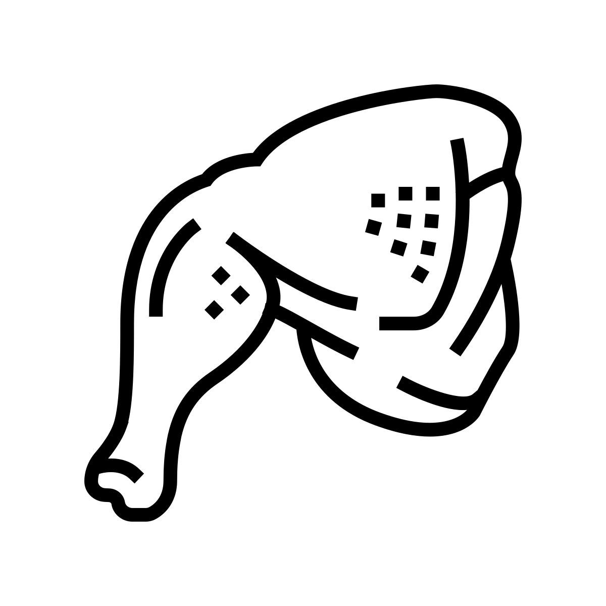 chicken leg icon