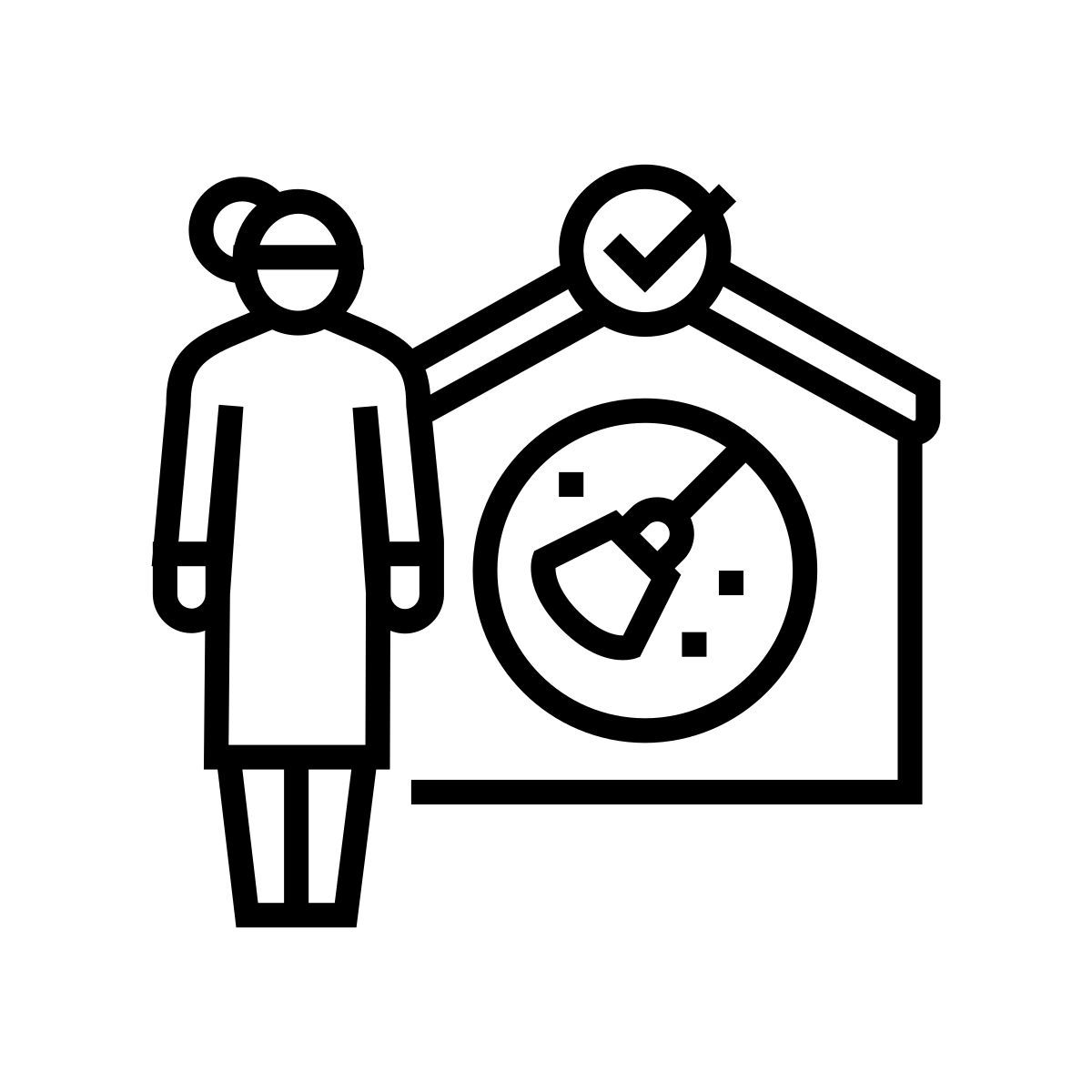 cleaning children room icon