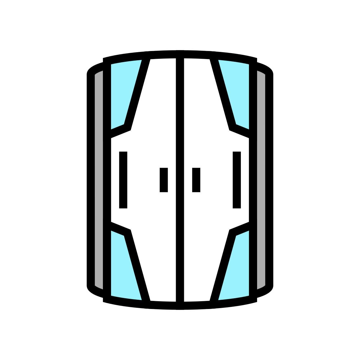 cabine solarium verticale fermée icon