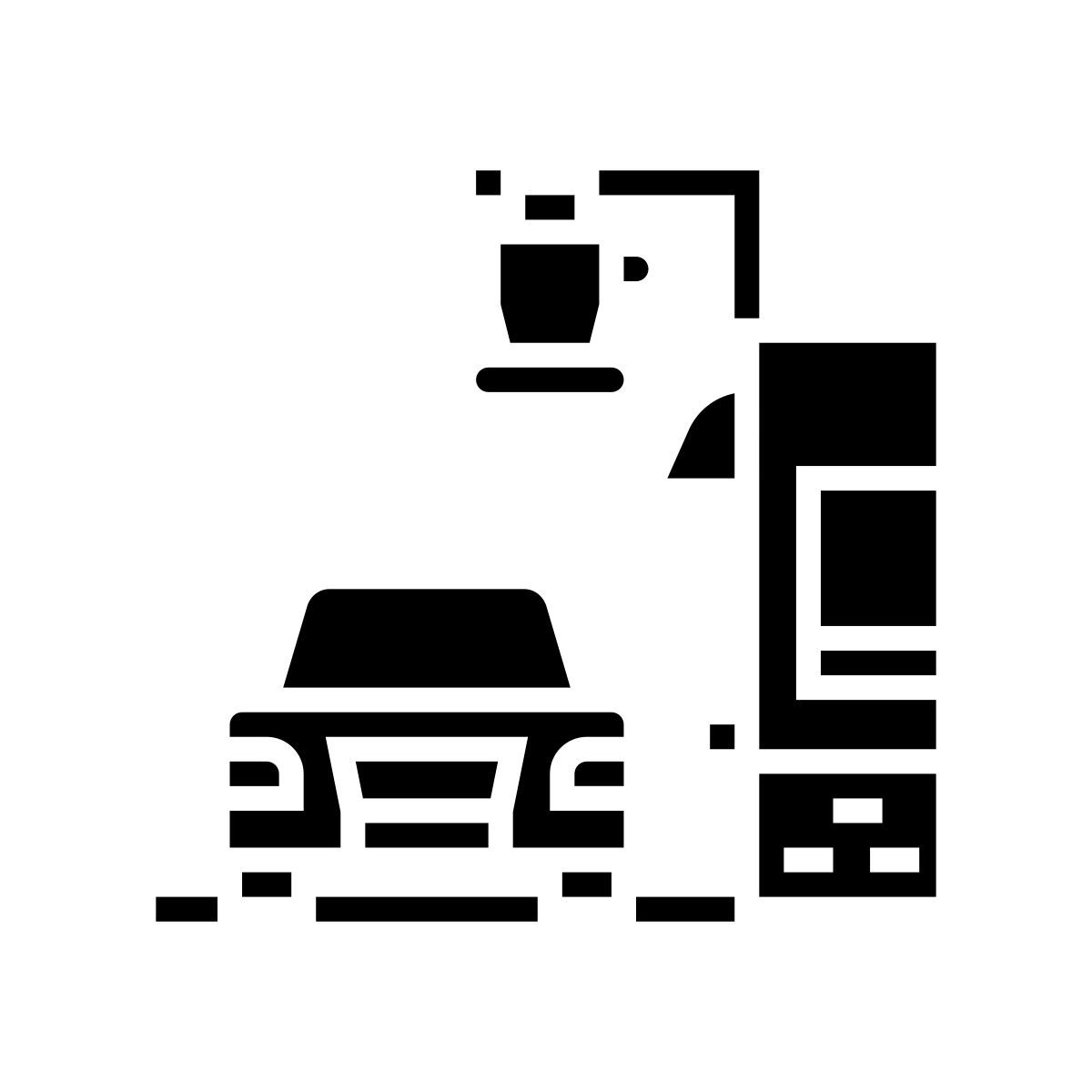 drive through cafe icon