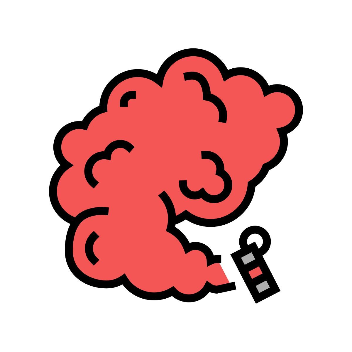 colored smoke icon