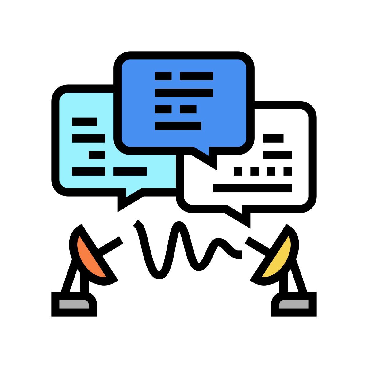 communication process icon