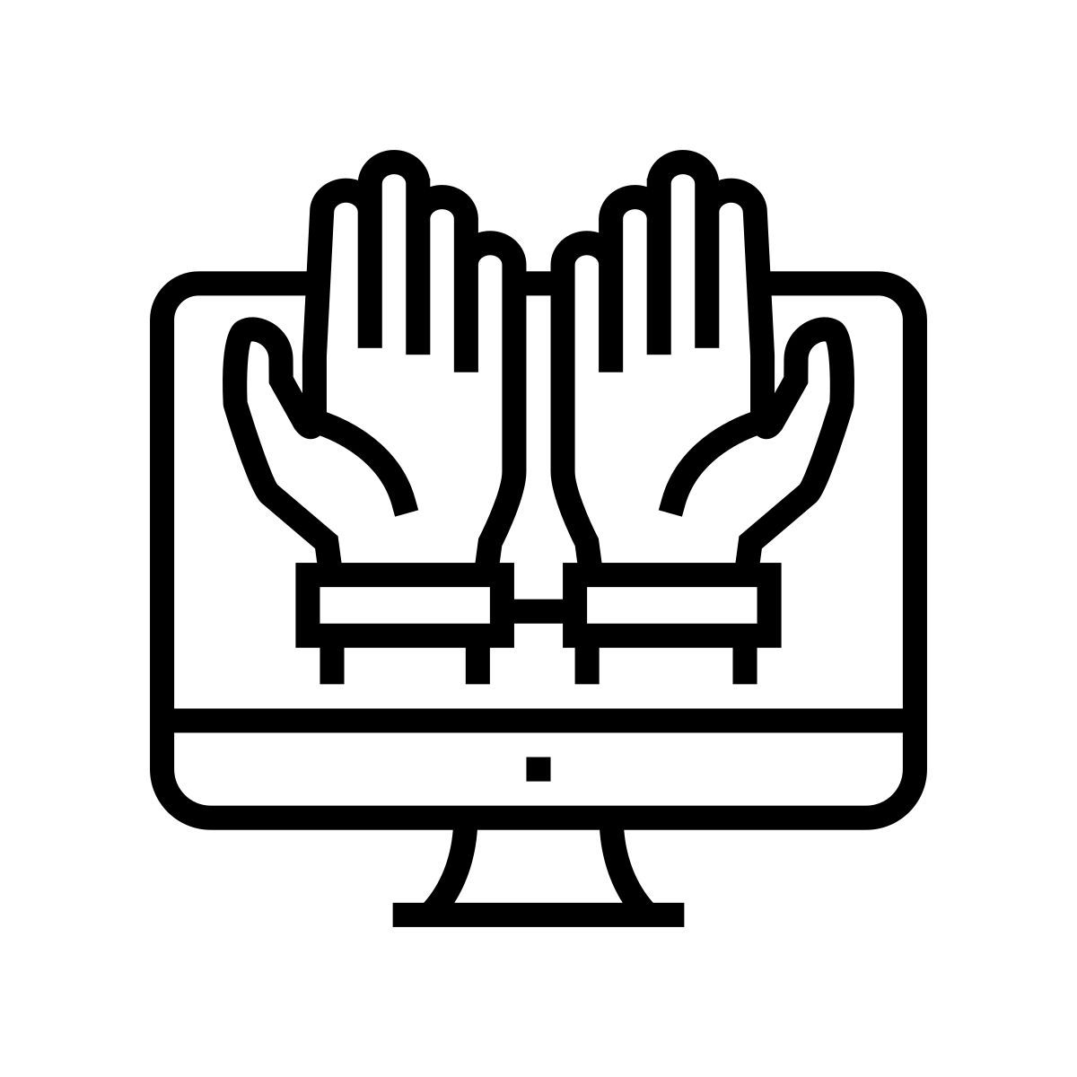 adicción a la computadora icon