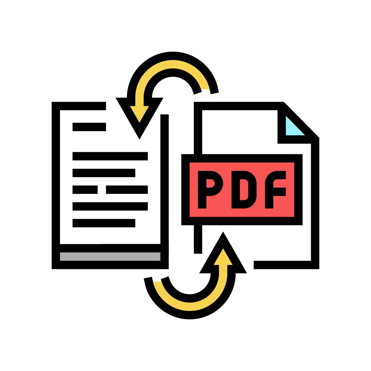 convertir un pdf en word icon