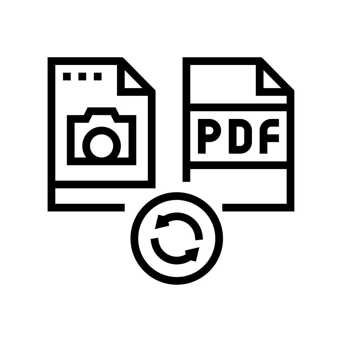 convertir une photo en pdf icon
