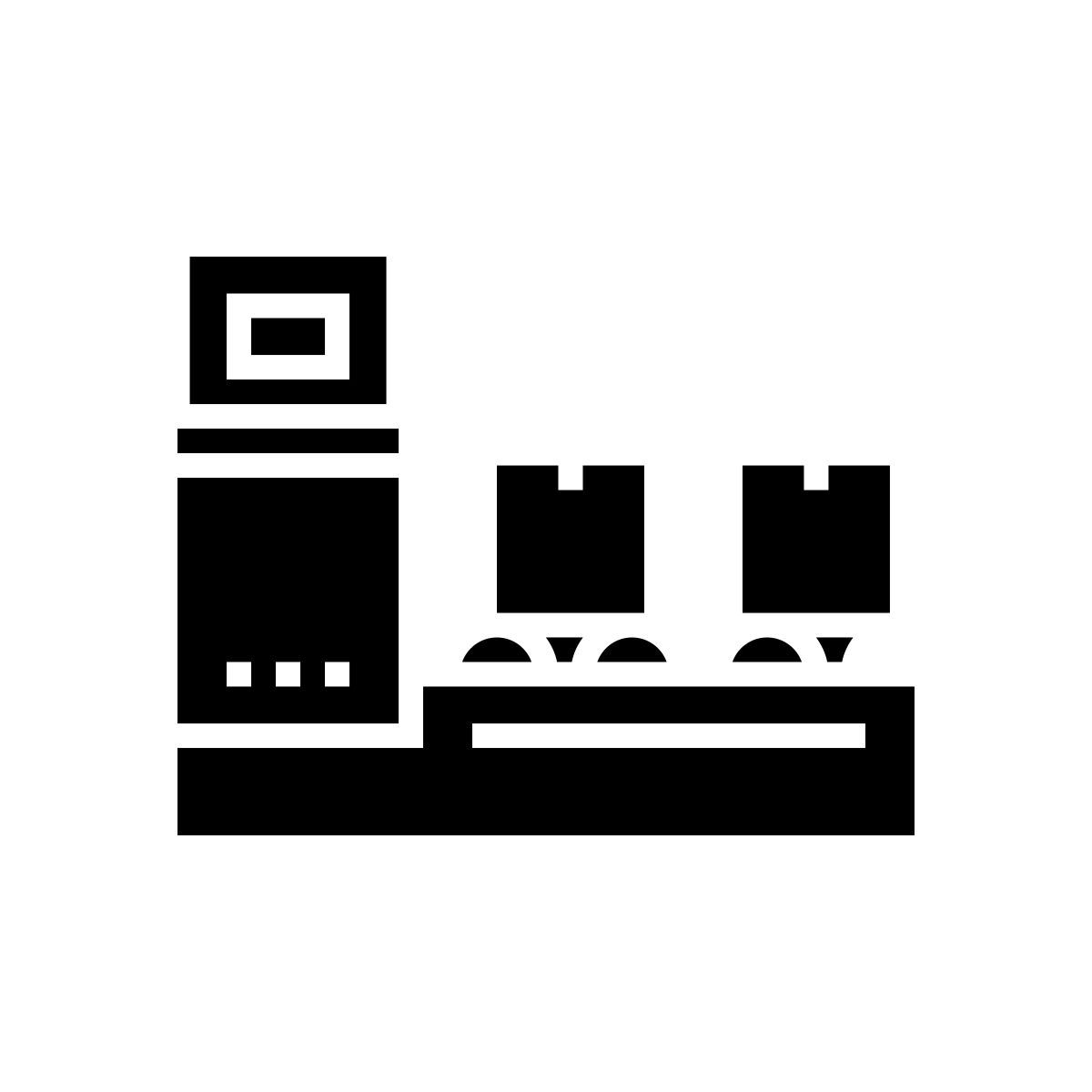 manufacturing conveyor icon