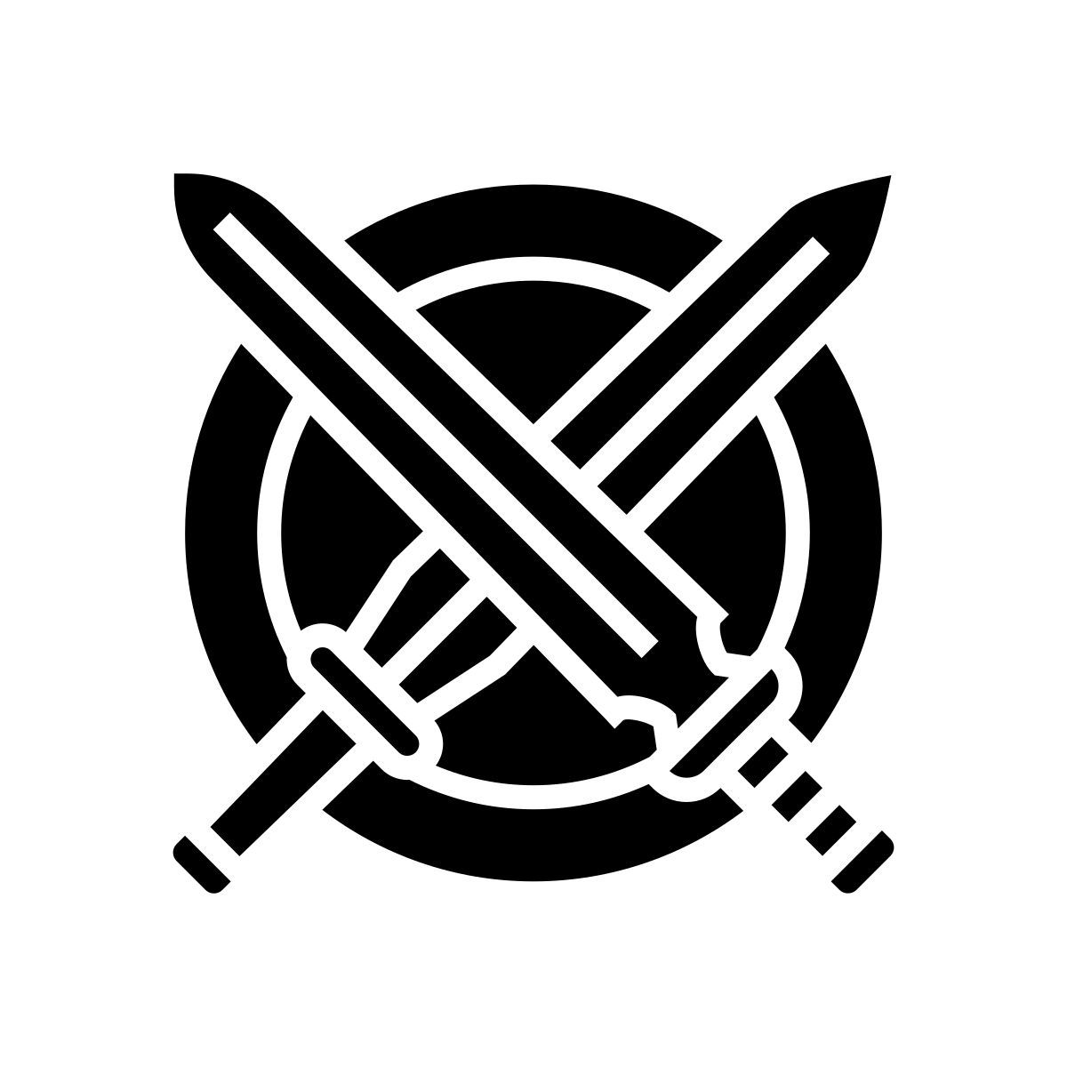 espadas cruzadas icon
