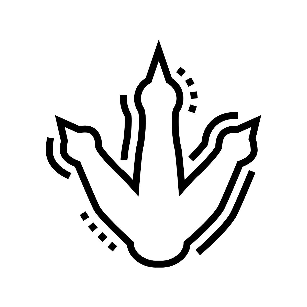 impronta di dinosauro icon