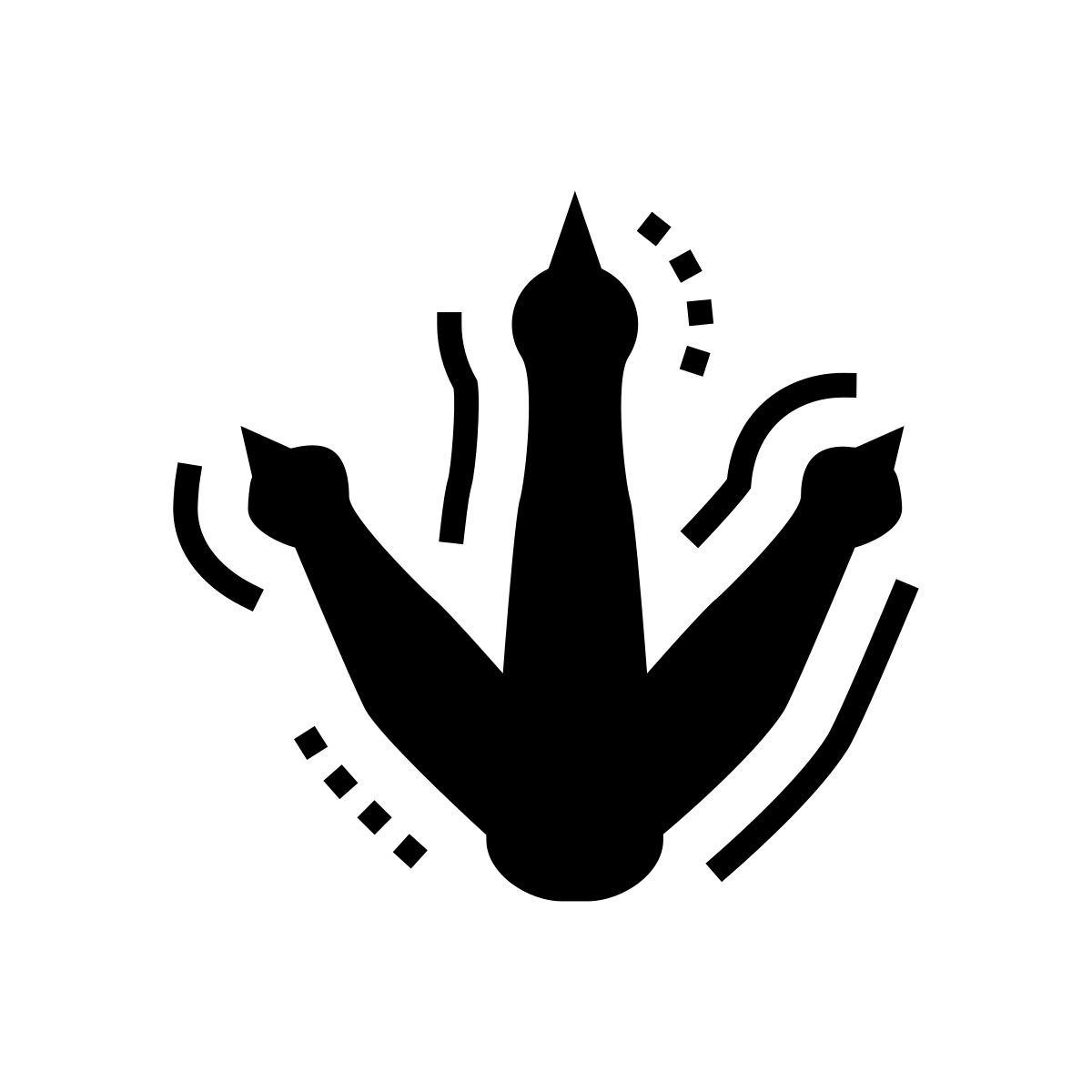 dinosaur footprint icon
