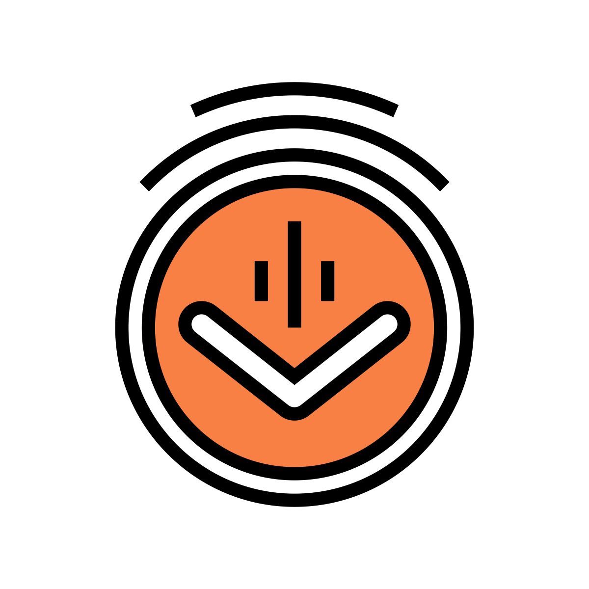 abaixo icon