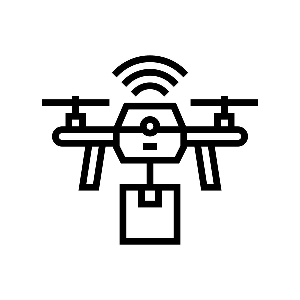 entrega con drones icon