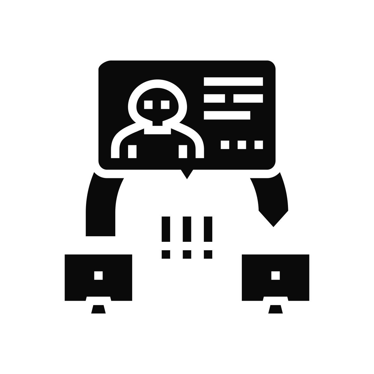 eavesdropping attack icon