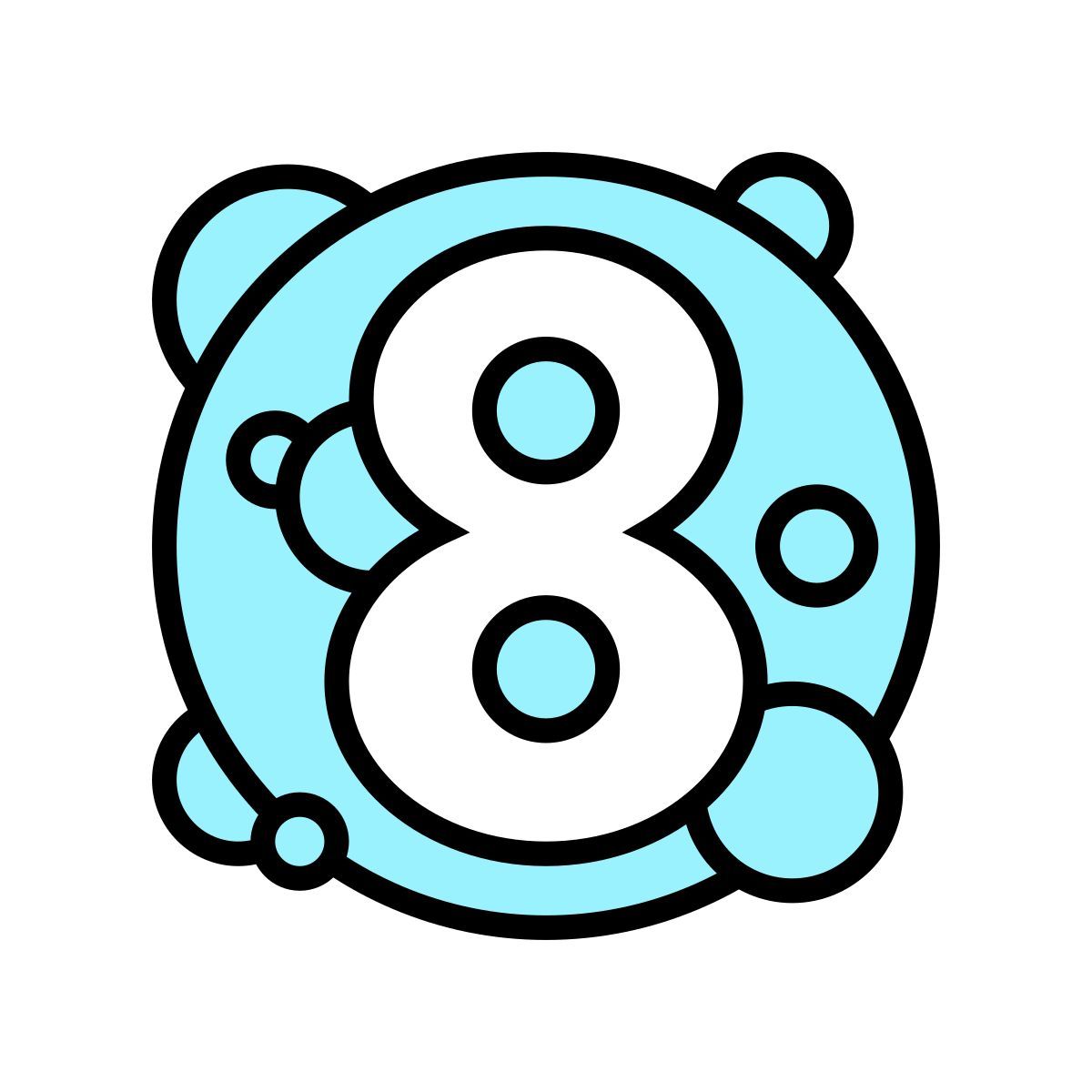 여덟 icon