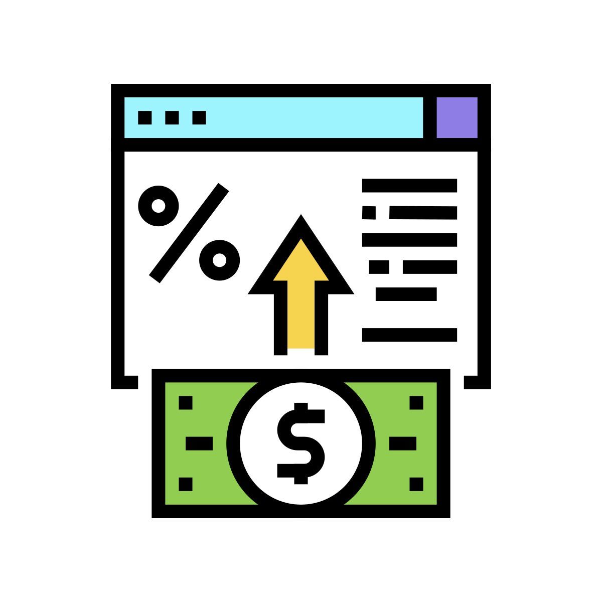 electronic deposit icon