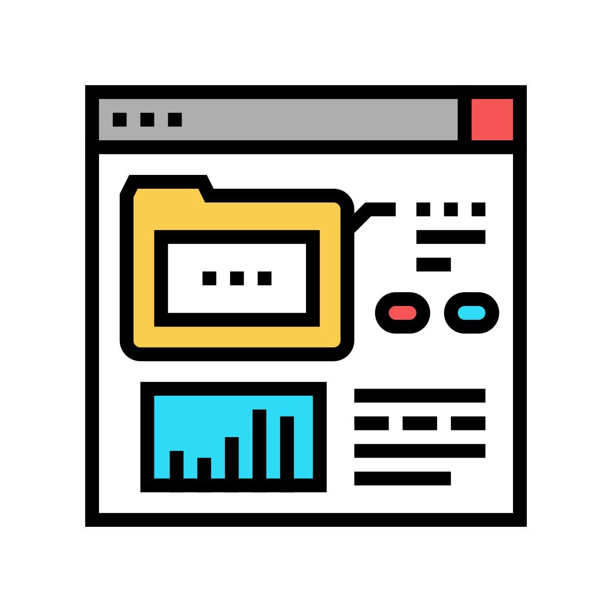 elektronischer ordner icon