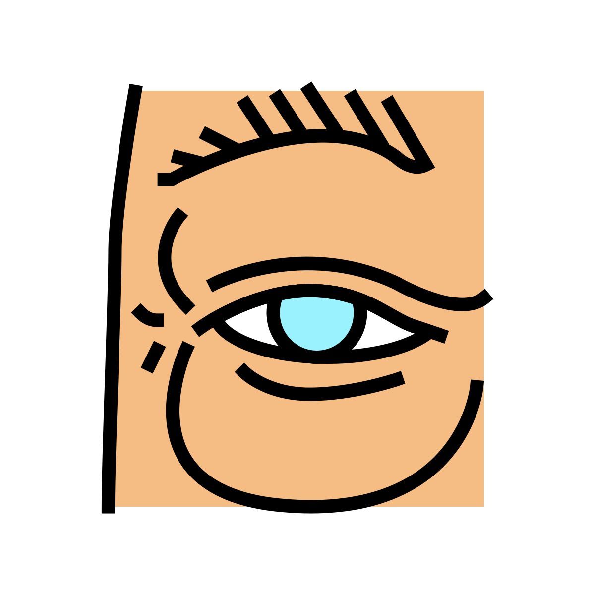 poche sous les yeux icon