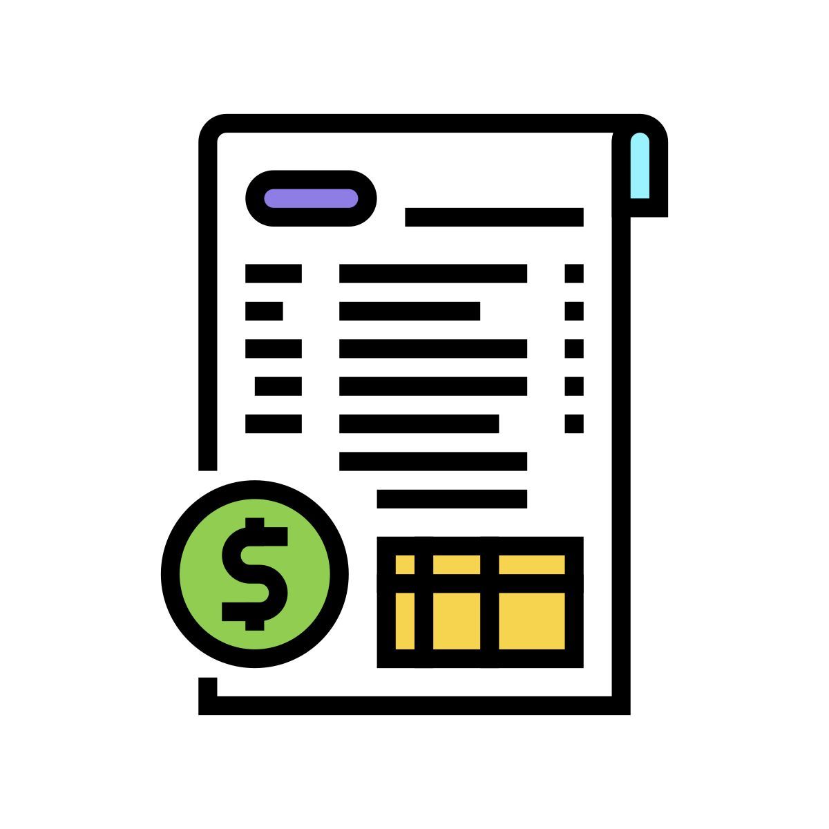 financial report icon