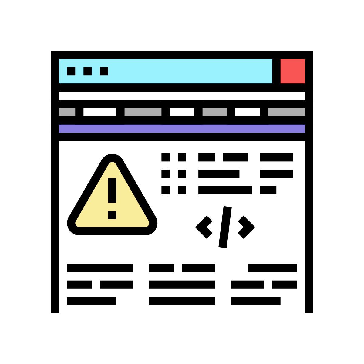 corrección de errores del programa icon