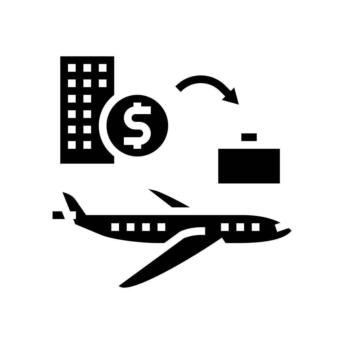 business trip icon