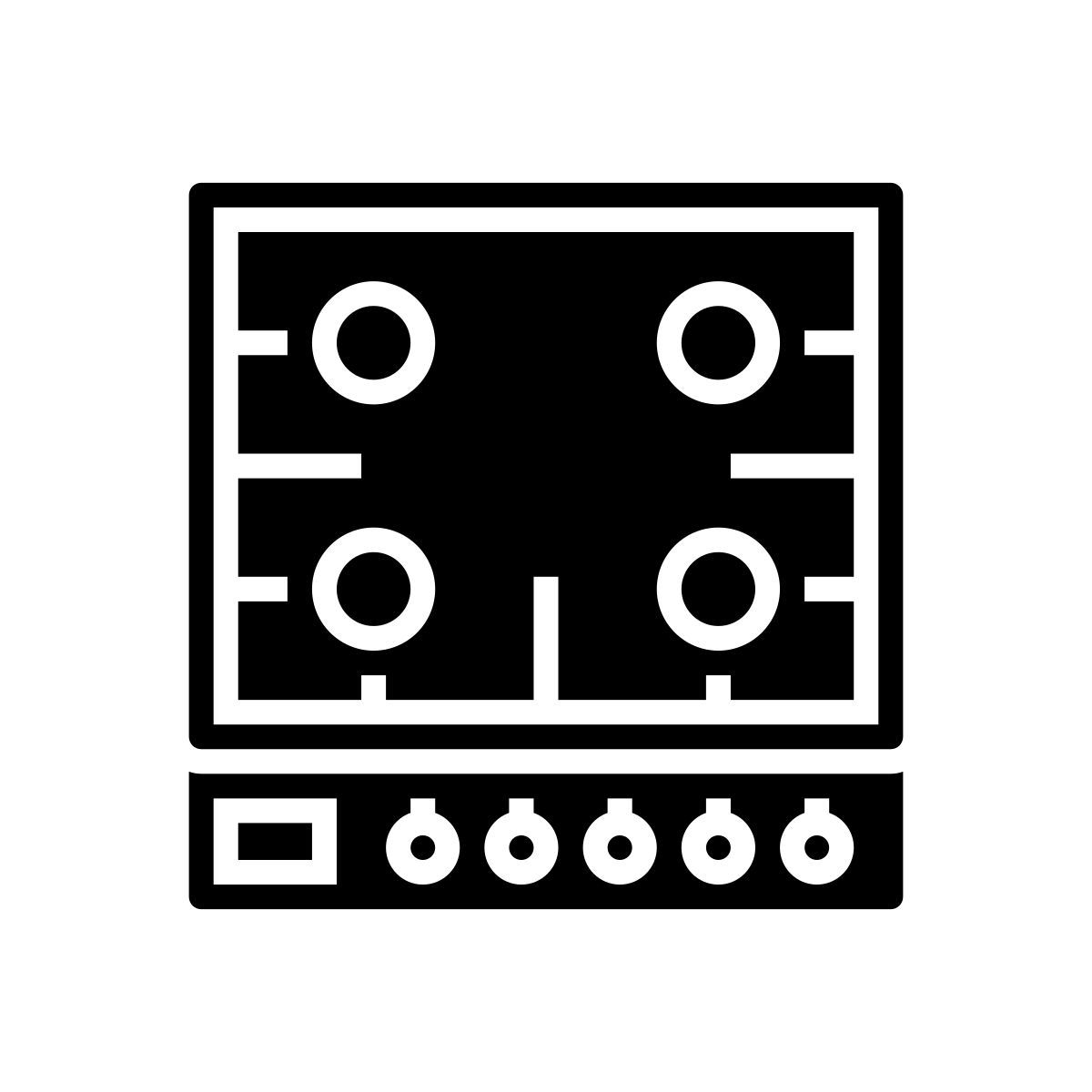 gas cooktop icon