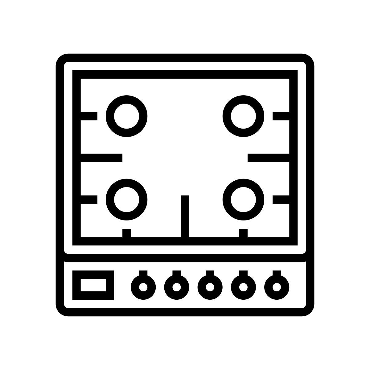 gas cooktop icon