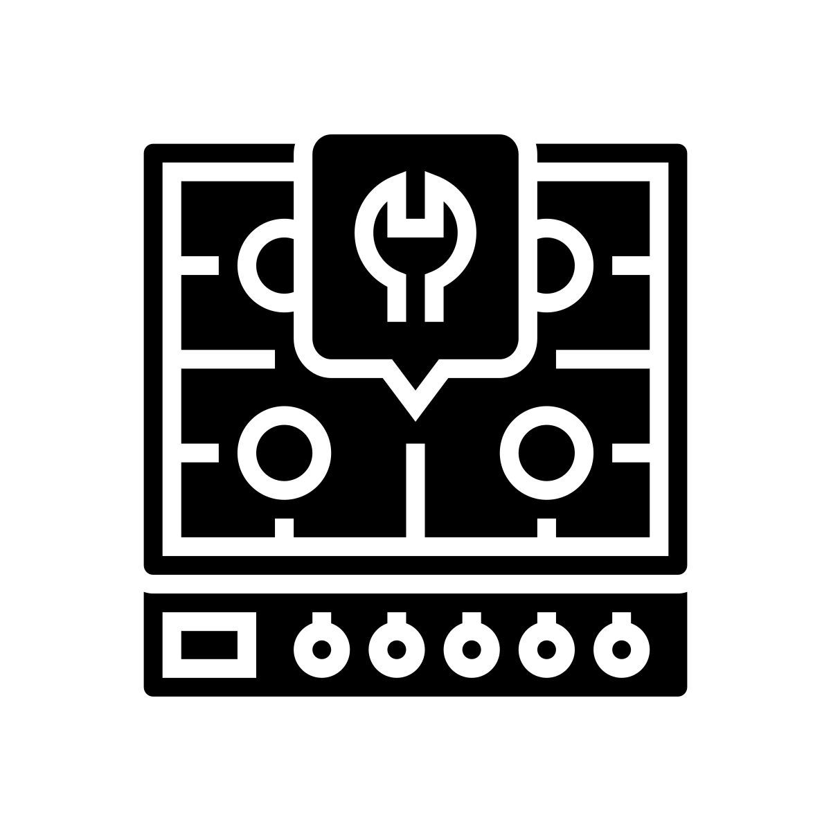 gas cooktop repair icon