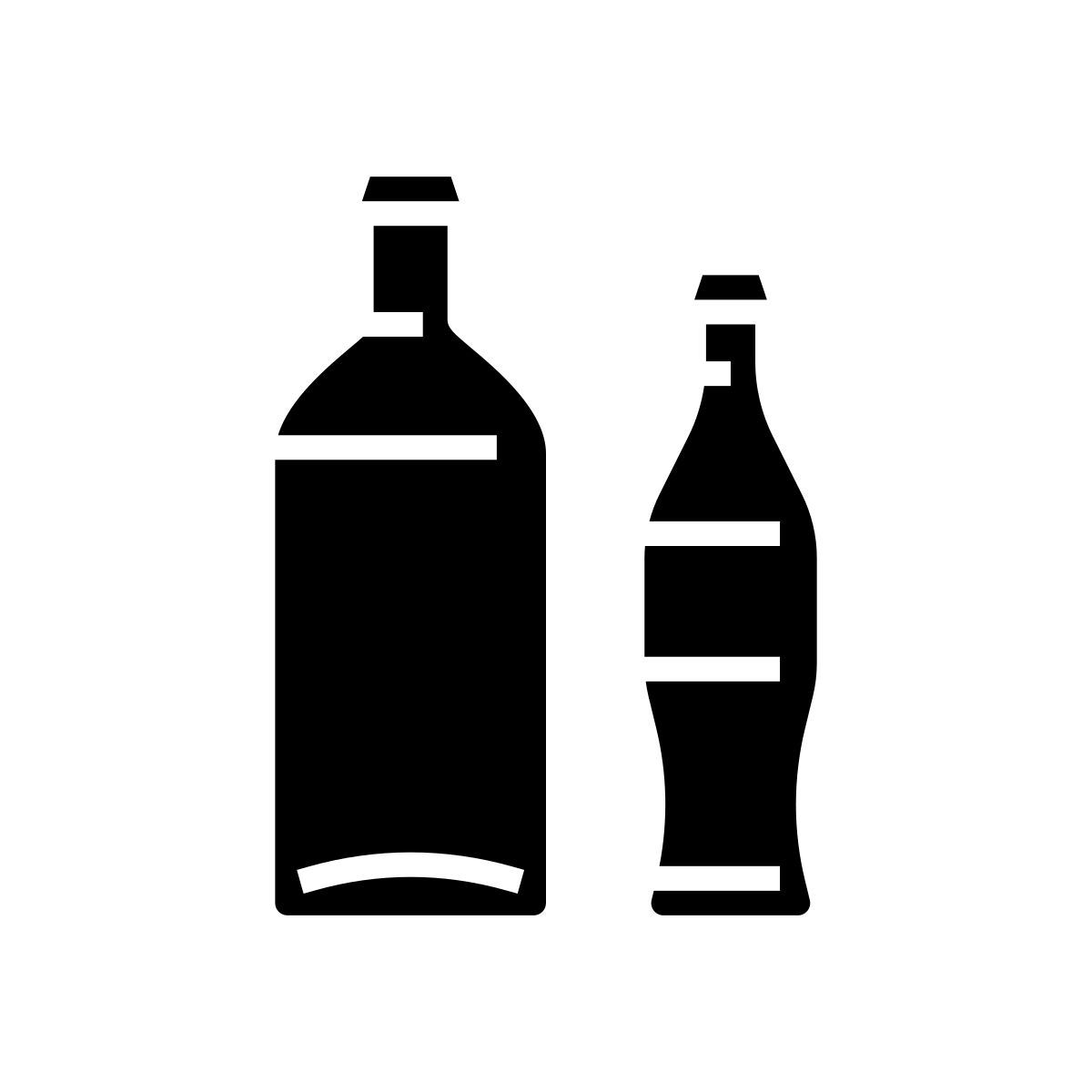 bottiglie di vetro icon