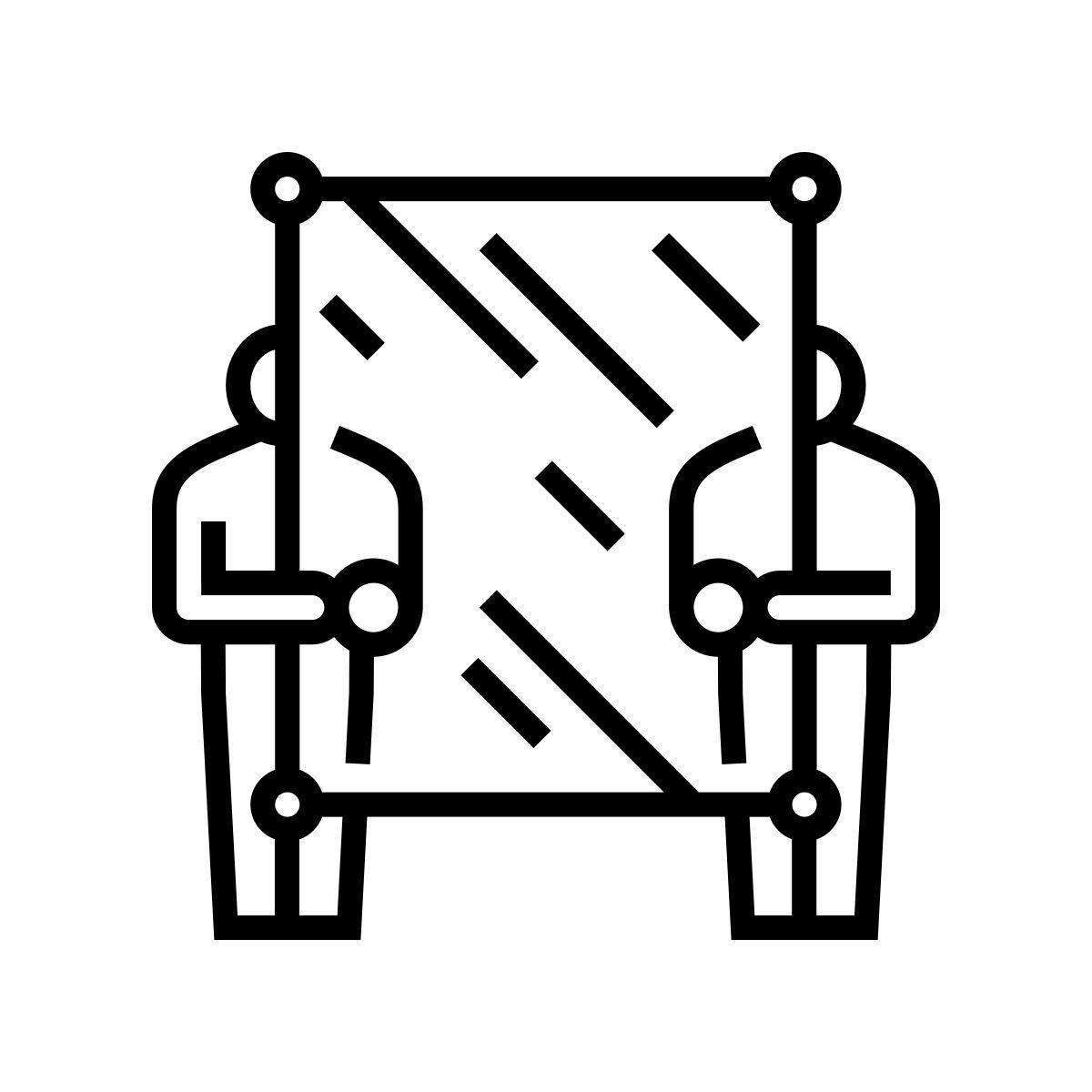 유리를 운반하는 노동자 icon