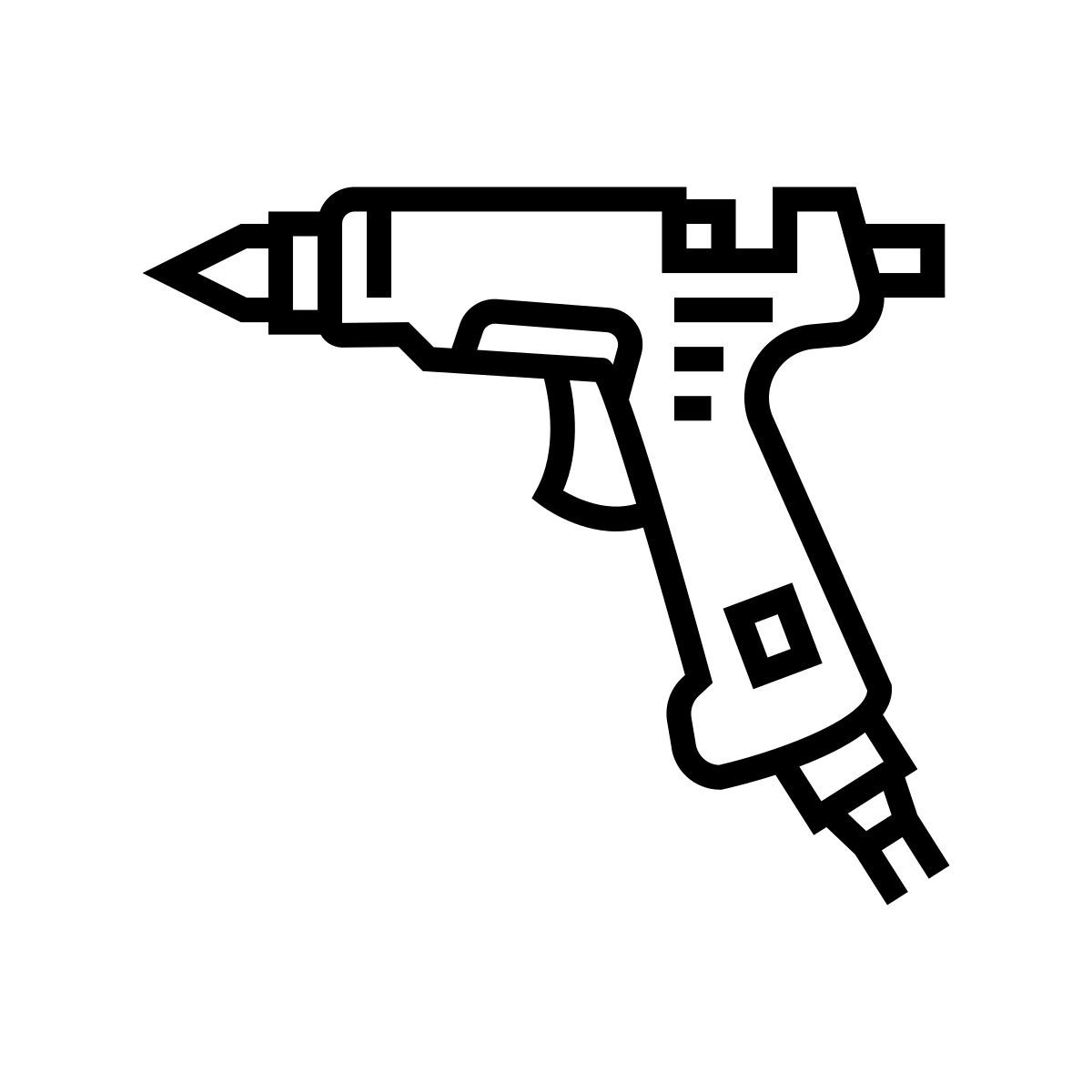 pistola per colla icon