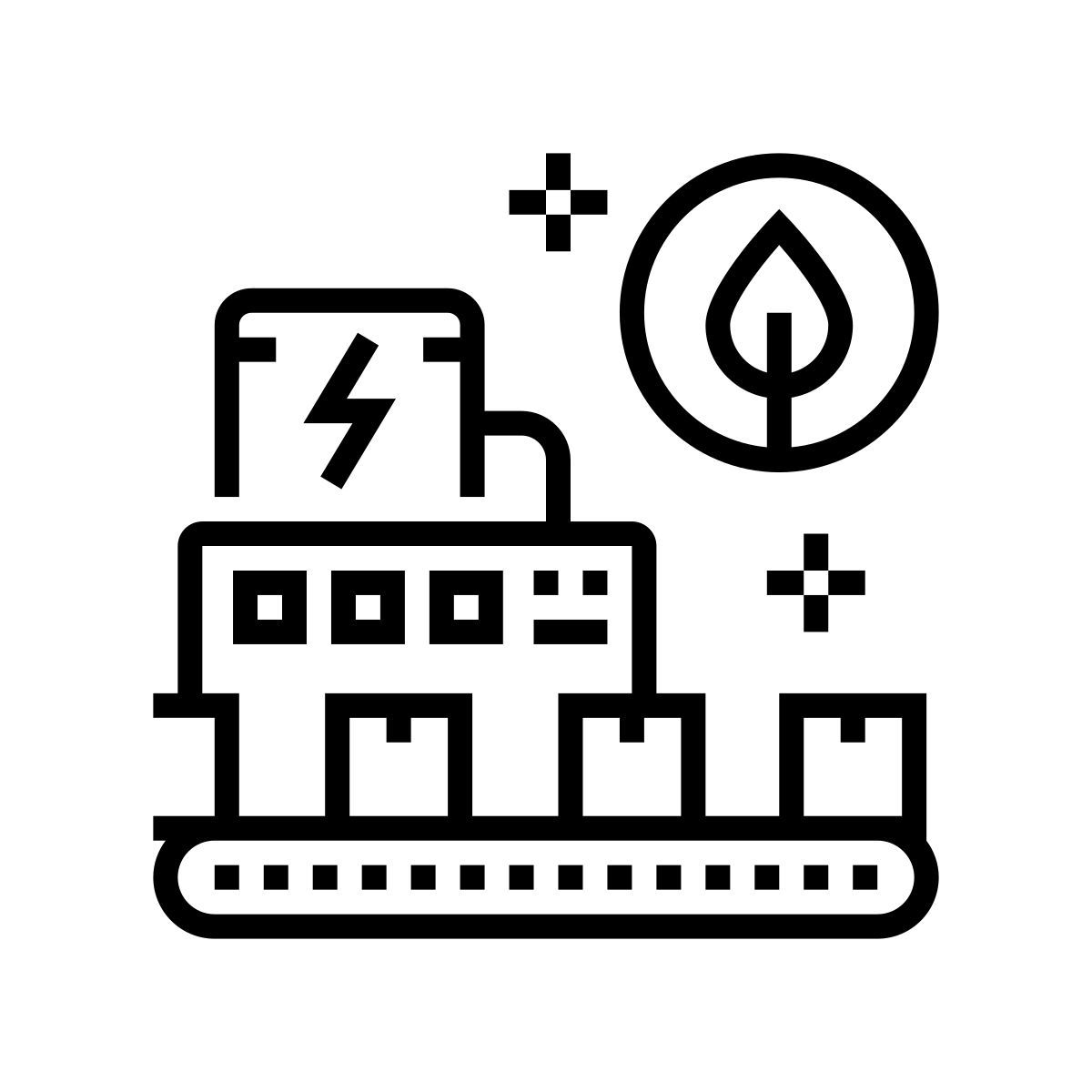green factory icon