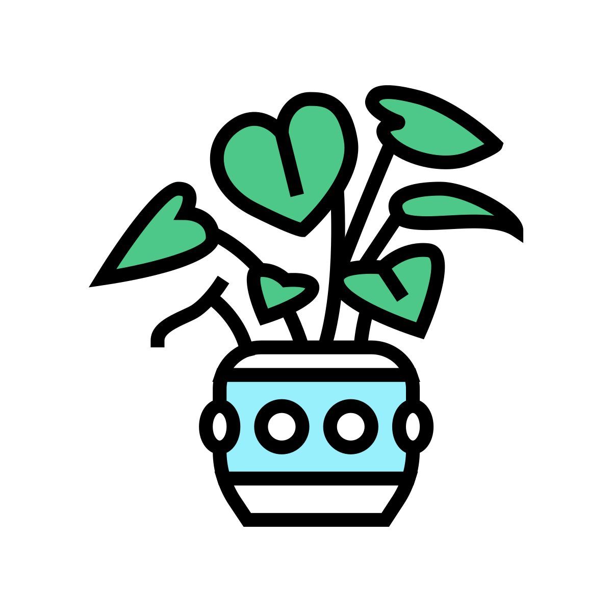 녹색 잎 icon
