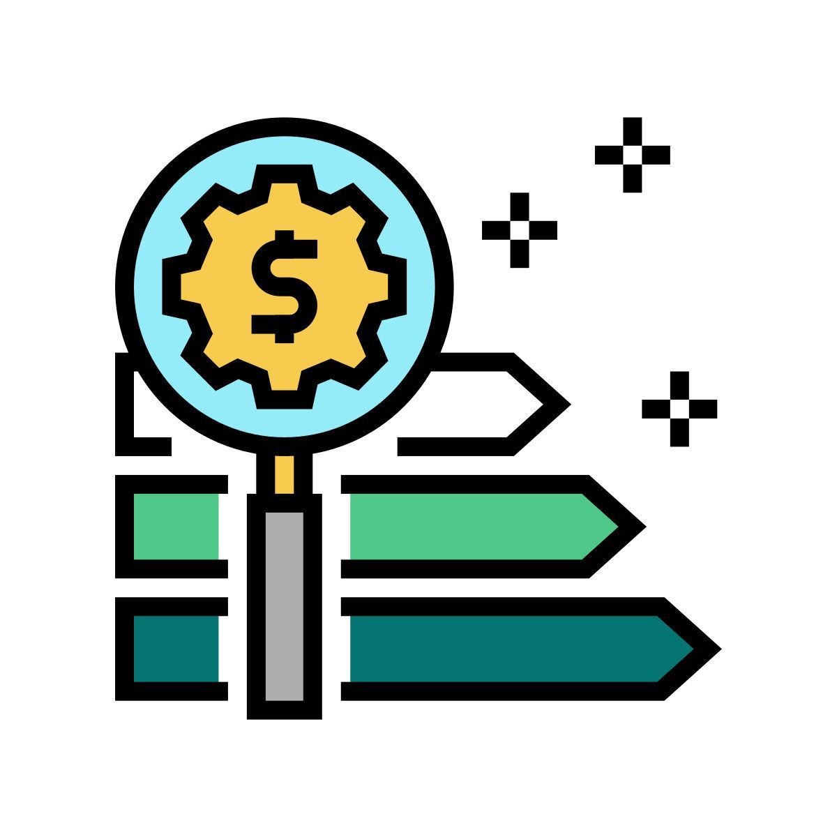 crescita finanziaria icon
