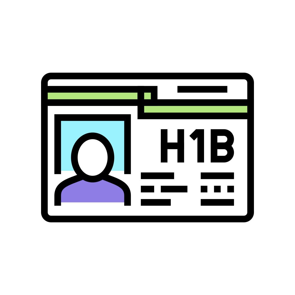 h1b visum icon