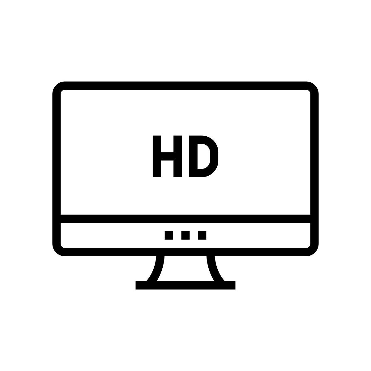 resolución hd icon