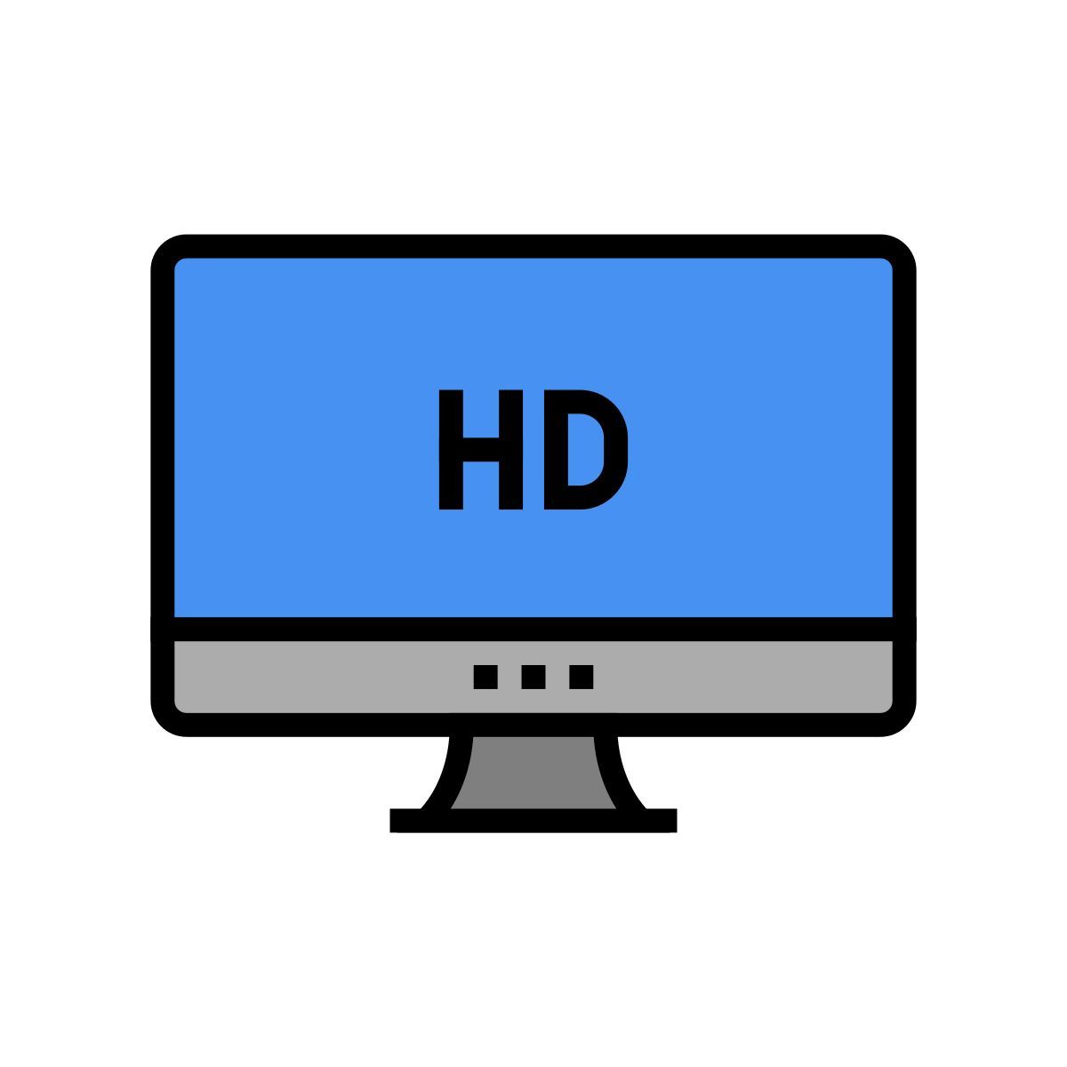 resolución hd icon