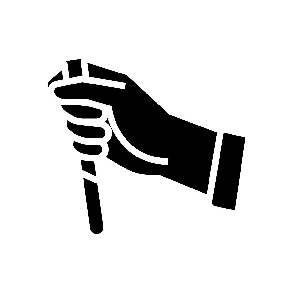 hand holding test tube icon