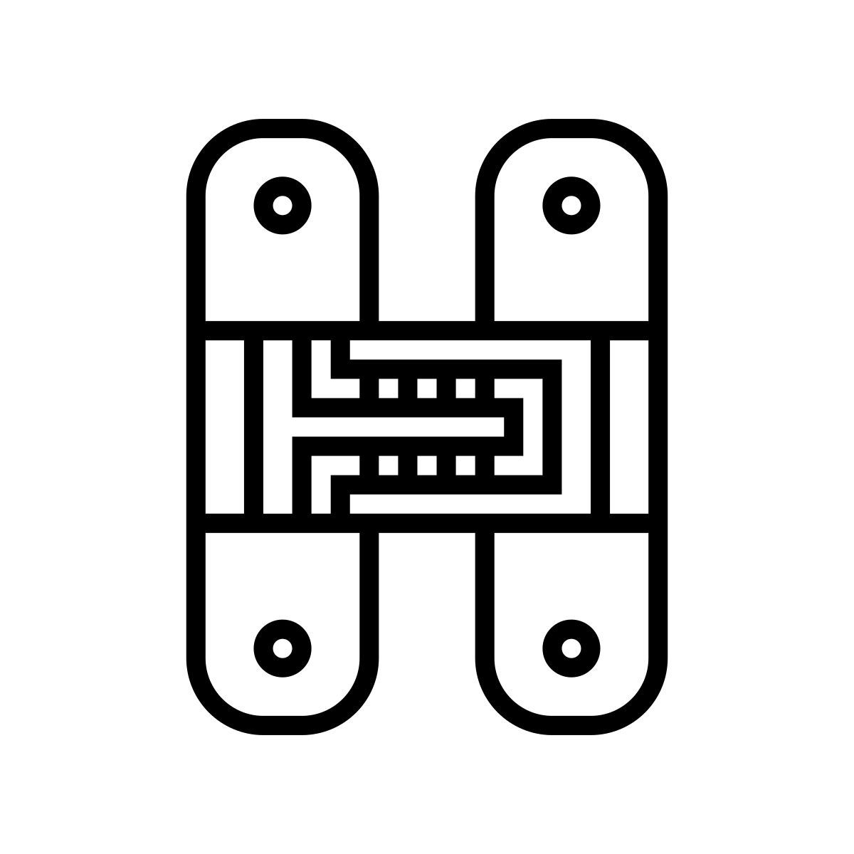 hidden hinges icon