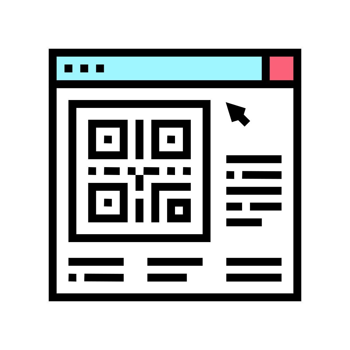 онлайн qr код icon