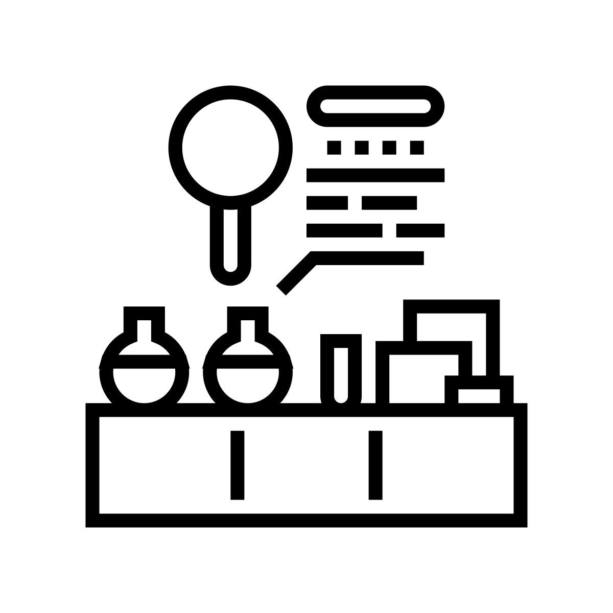 in house laboratory icon